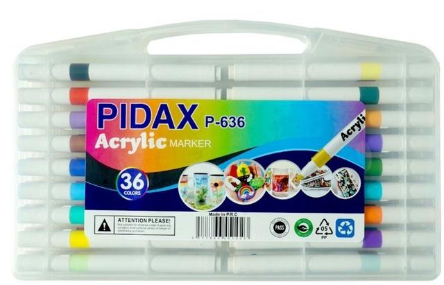ماژیک اکریلیک 36 رنگ P-636 پیداکس PIDAX