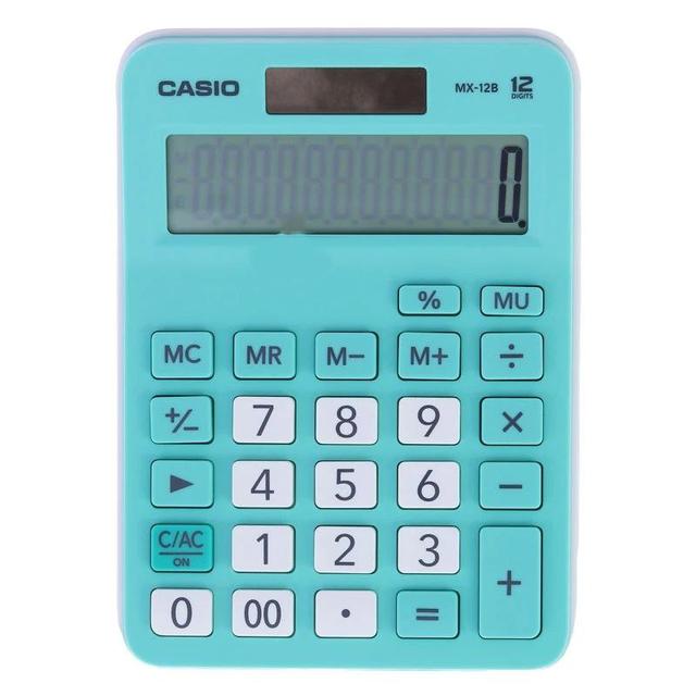 ماشین حساب رومیزی 12 رقمی مدل MX-12B سبز کاسیو اصلی CASIO
